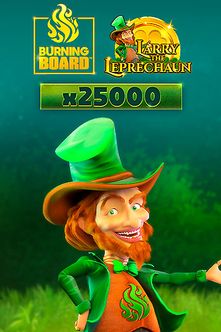 Larry the Leprechaun Burning Board
